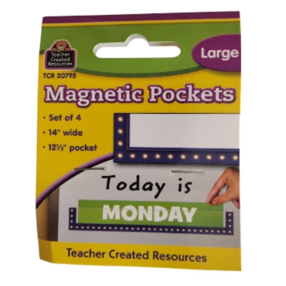 Teacher Created Resources Magnetic Pockets Large Set Of 4 New In Package